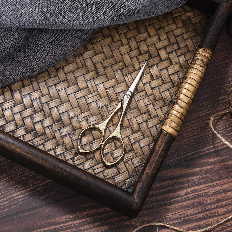 HITOPTY Small Embroidery Scissors, 3.9in Stainless Steel Sharp Craft Shears for Sewing, Art Work, Threading, Needlework Small Projects - Image 4